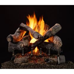 Outdoor Lifestyles 2-Tier Grand Oaks Outdoor Vented Gas Log Set