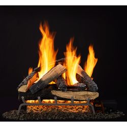 Outdoor Lifestyles Kindled Stack Outdoor Vented Gas Log Set