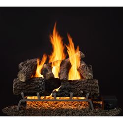 Outdoor Lifestyles Smoldering Timberland Oak Outdoor Vented Gas Log Set