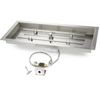 HPC Match Lit Rectangle H-Burner Fire Pit Insert - 36x14