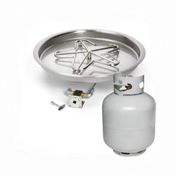 HPC Small Tank Match Lit Round Penta Burner Bowl Insert - 19"