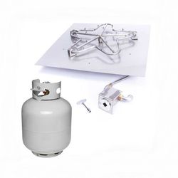 HPC Small Tank Match Lit Square Torpedo Burner Flat Insert - 18"