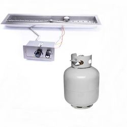 HPC Small Tank Push Button Linear Torpedo Burner Trough Insert - 60"