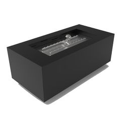 HPC Tejas Rectangle Stainless Steel Torpedo Burner Push Button Fire Pit &ndash; 48&rdquo;