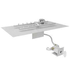 HPC Torpedo Flat H-Burner Match Lit Burner System - 39" x 17"