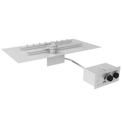 HPC Torpedo Flat H-Burner Push Button Burner System - 27" x 15"