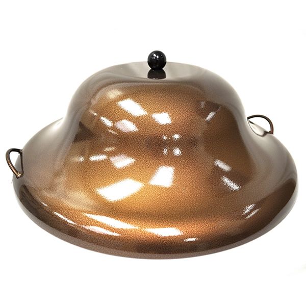 Round Alumninum Fire Pit Cover - Copper