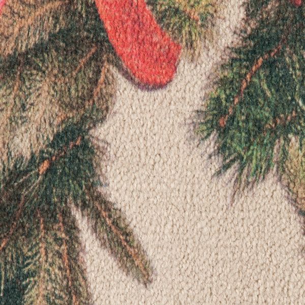 Hearthside Holiday Printed Nylon Half Round Rug