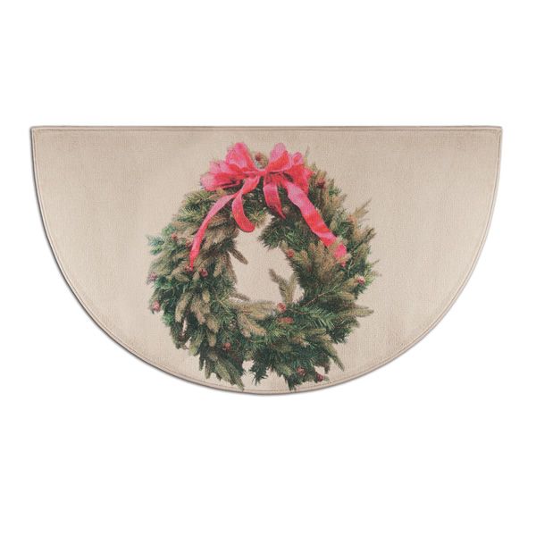 Hearthside Holiday Printed Nylon Half Round Rug
