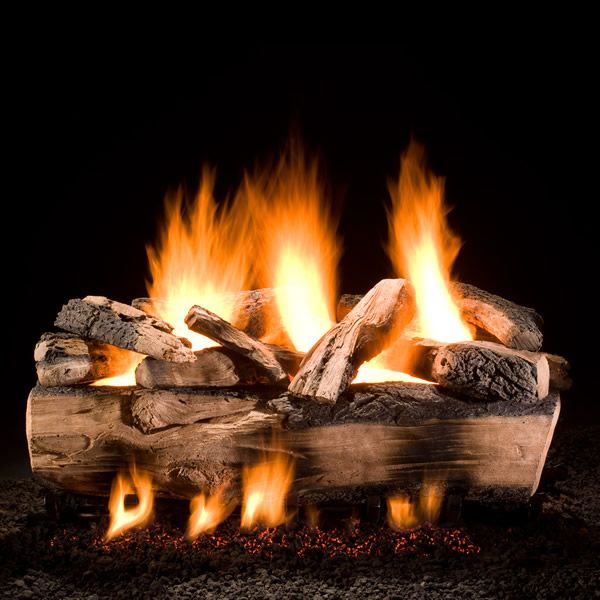 Hargrove Kodiak Split Double Stack Vented Gas Log Set