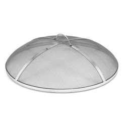 Heavy Duty Stainless Steel Round Spark Screen with Lifter - 27"
