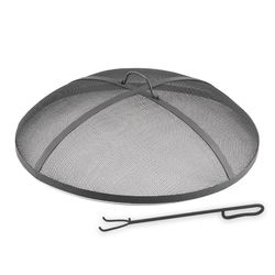 Heavy Duty Black Round Spark Screen - 40"