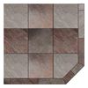 Heritage Corner Hearth Pad - Natural Bronze Slate