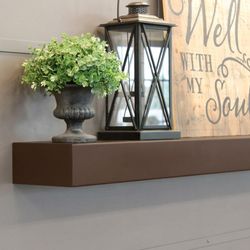 Heritage Modern Steel Mantel Shelf - 54"
