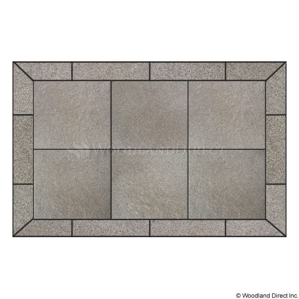 Heritage Rectangular Hearth Pad - Kassel Rock