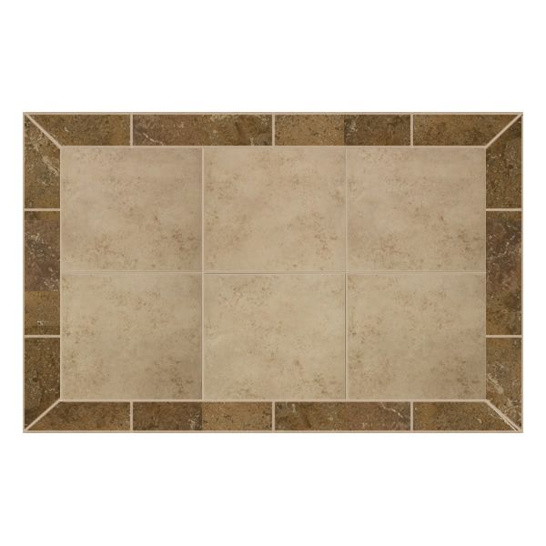 Heritage Rectangular Hearth Pad - Spring Breeze