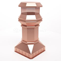 Imperial Copper Chimney Pot