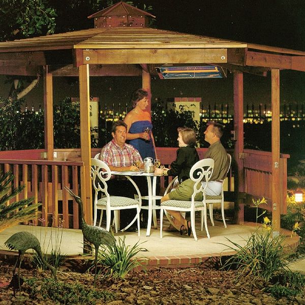 Infratech 1500 Watt W Series Wall-Mount Patio Heater - 33"