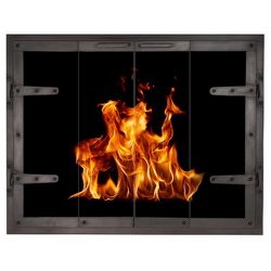 Forge Crest Masonry Fireplace Glass Door