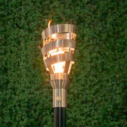 The Outdoor Plus Spiral Gas Tiki Torch