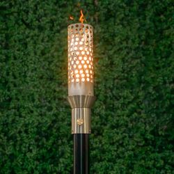 The Outdoor Plus Honeycomb Gas Tiki Torch