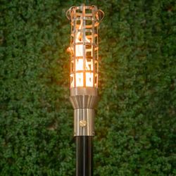 The Outdoor Plus Woven Gas Tiki Torch