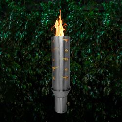 The Outdoor Plus Bull & Star Gas Tiki Torch