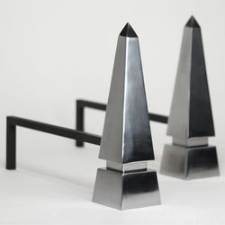 Obelisk Andirons