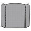 Olde World Arched Triple Panel Iron Fireplace Screen - 56" x 36"