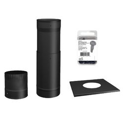 UNITED STATES HDW, Codo Ajtable Negro BM0015, Paquete De 1 Unidad