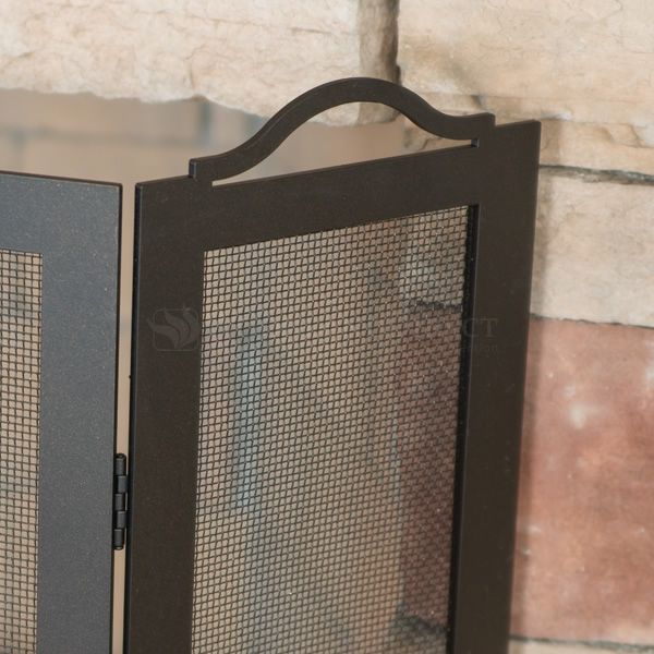 Oxford Three Panel Fireplace Screen - 8" x 30" x 30"