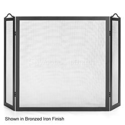 Oxford Three Panel Fireplace Screen - 8" x 30" x 30"