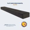 Lexington Hearth Flat Sawn Beam Mantel Shelf