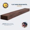 Lexington Hearth Flat Sawn Beam Mantel Shelf