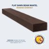 Lexington Hearth Flat Sawn Beam Mantel Shelf