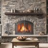 Lexington Hearth Flat Sawn Beam Mantel Shelf