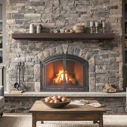 Lexington Hearth Flat Sawn Beam Mantel Shelf