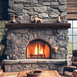 Lexington Hearth Cabin Pine Mantel Shelf
