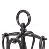 Loop Wrought Iron 4 Piece Fireplace Tool Set