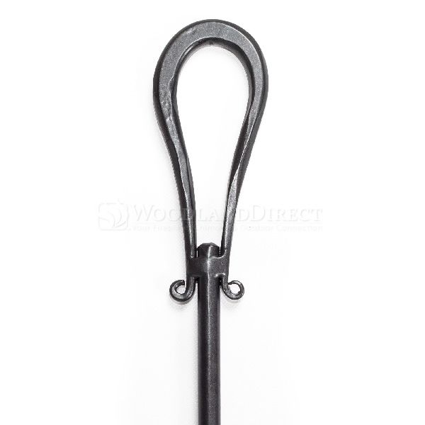 Loop Wrought Iron 4 Piece Fireplace Tool Set