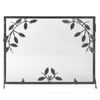 Large Weston Graphite Finish Fireplace Screen - 44" x 33"