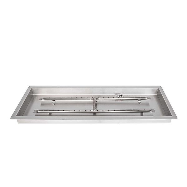 Stainless Steel H-Burner with Drop-In Pan