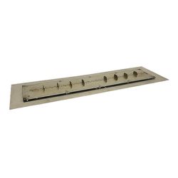 Linear Crystal Fire Plus Burner System and Plate - 13.5" x 42”