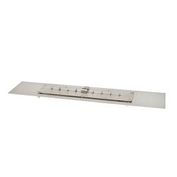 Linear Crystal Fire Plus Burner System and Plate - 13.5" x 60”