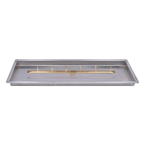 Linear Brass Bullet Burner with Drop-In Pan