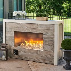 Linear Ready-to-Finish Fireplace - Crystal Fire Plus Burner – 40”