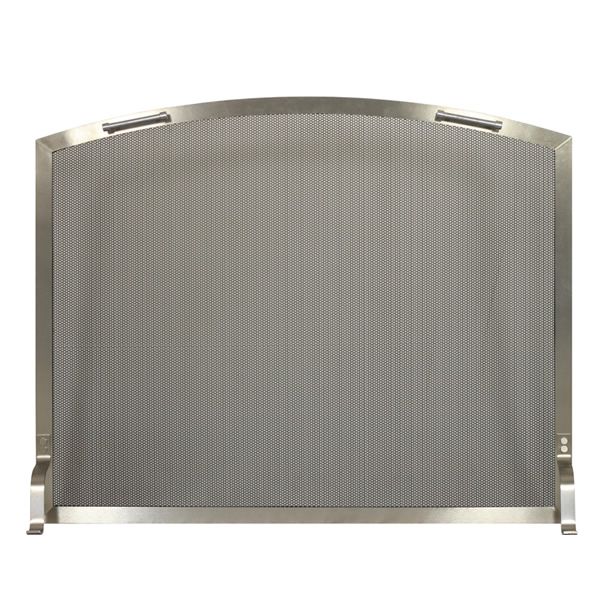 Lumino Stainless Steel Arched Fireplace Screen