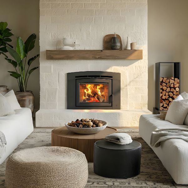 Supreme Lumis Linear Wood Burning Fireplace Insert - 22