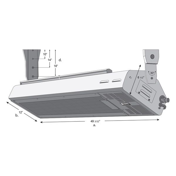 Lynx LHEM48 Gas Patio Heater - 49"