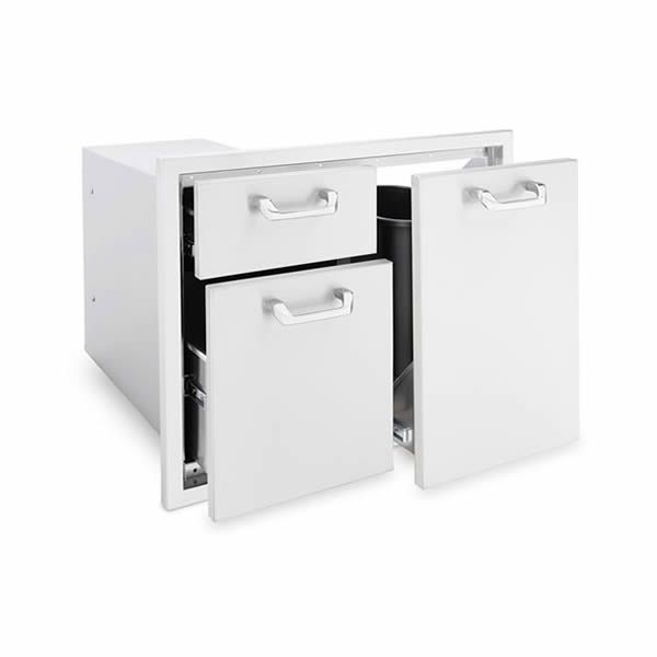 Lynx Trash Center and Double Drawer Combo Unit